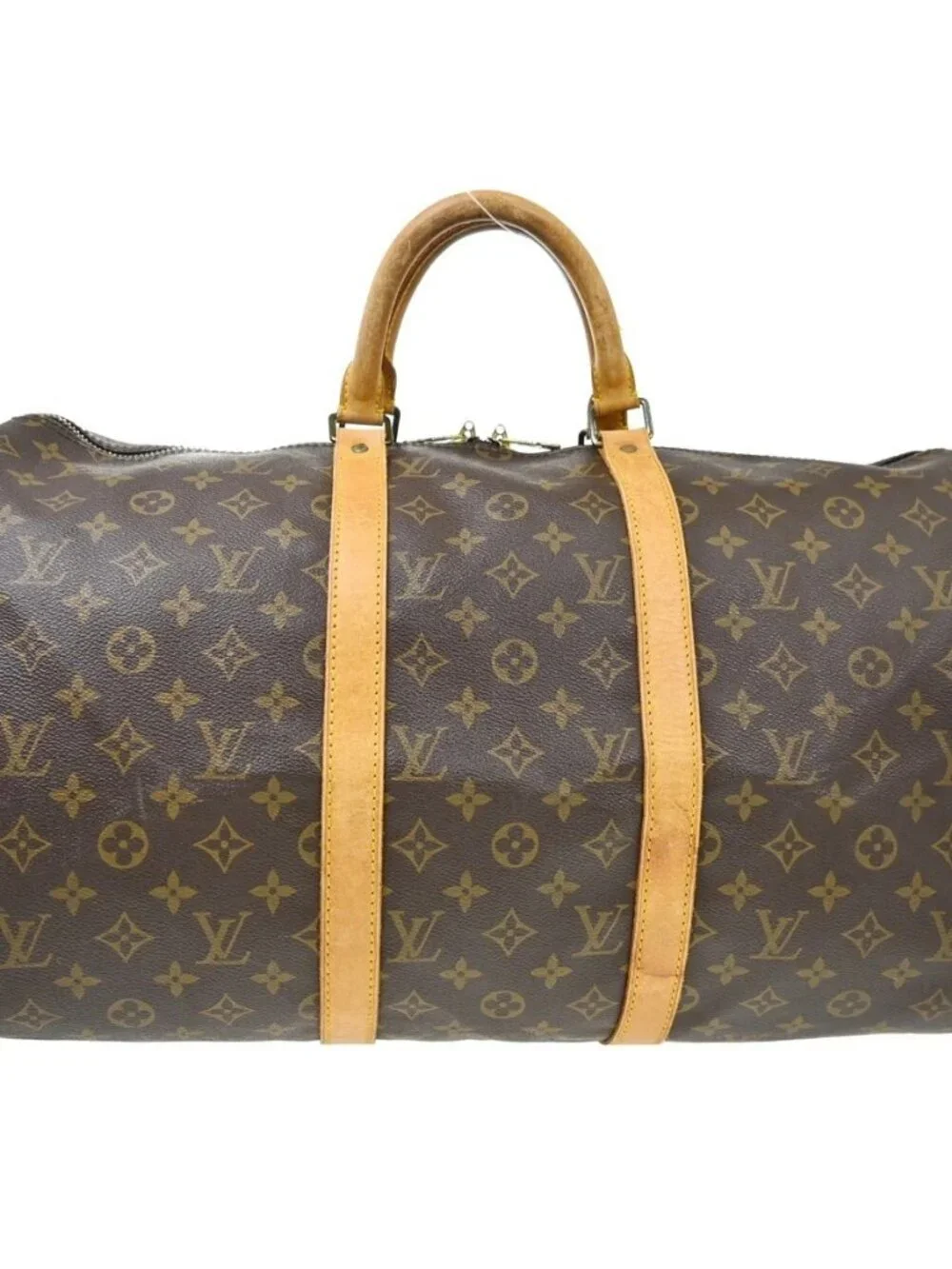 Best05 LOUIS VUITTON KEEPALL 50 TRAVEL HANDBAG MONOGRAM